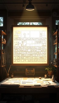 Free Illuminated Animation Workspace Image - Animation, Lightbox ...