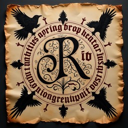 Free Raven's Gothic Manuscript Image - Gothic, Raven, Manuscript ...