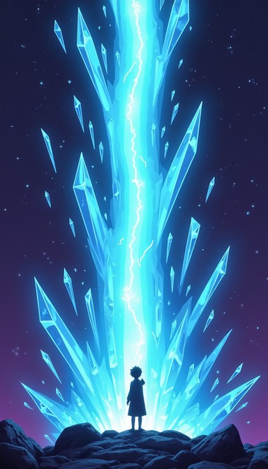 Free Crystal Light Wielder Image - Anime, Silhouette, Crystal ...