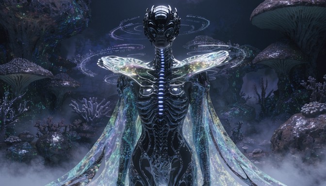 Free Alien Fashion Future Image - Bioluminescent, Cyberpunk, Futuristic ...