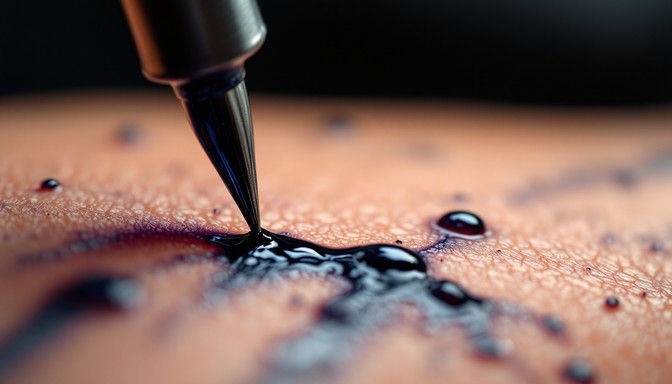 Skinand Ink Free Ink Meets Skin Image - Tattoo, Ink, Macro | Download at StockCake