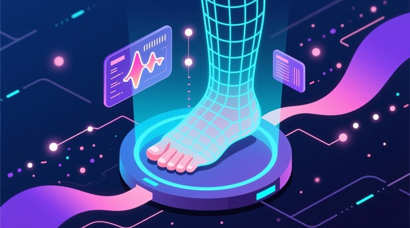 Free Futuristic Foot Scanning Photo - Holographic, Scanning, Medical ...