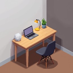 Free Minimalist Digital Desk Image - Workspace, Isometric, Pixel ...