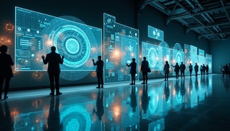 Free Immersive Data Experience Image - Holographic, Futuristic, Digital ...
