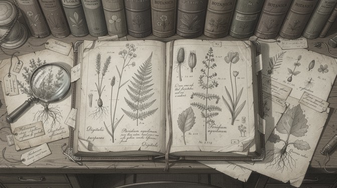 Free Botanical Study Sketches Image - Botanical, Vintage, Specimen ...