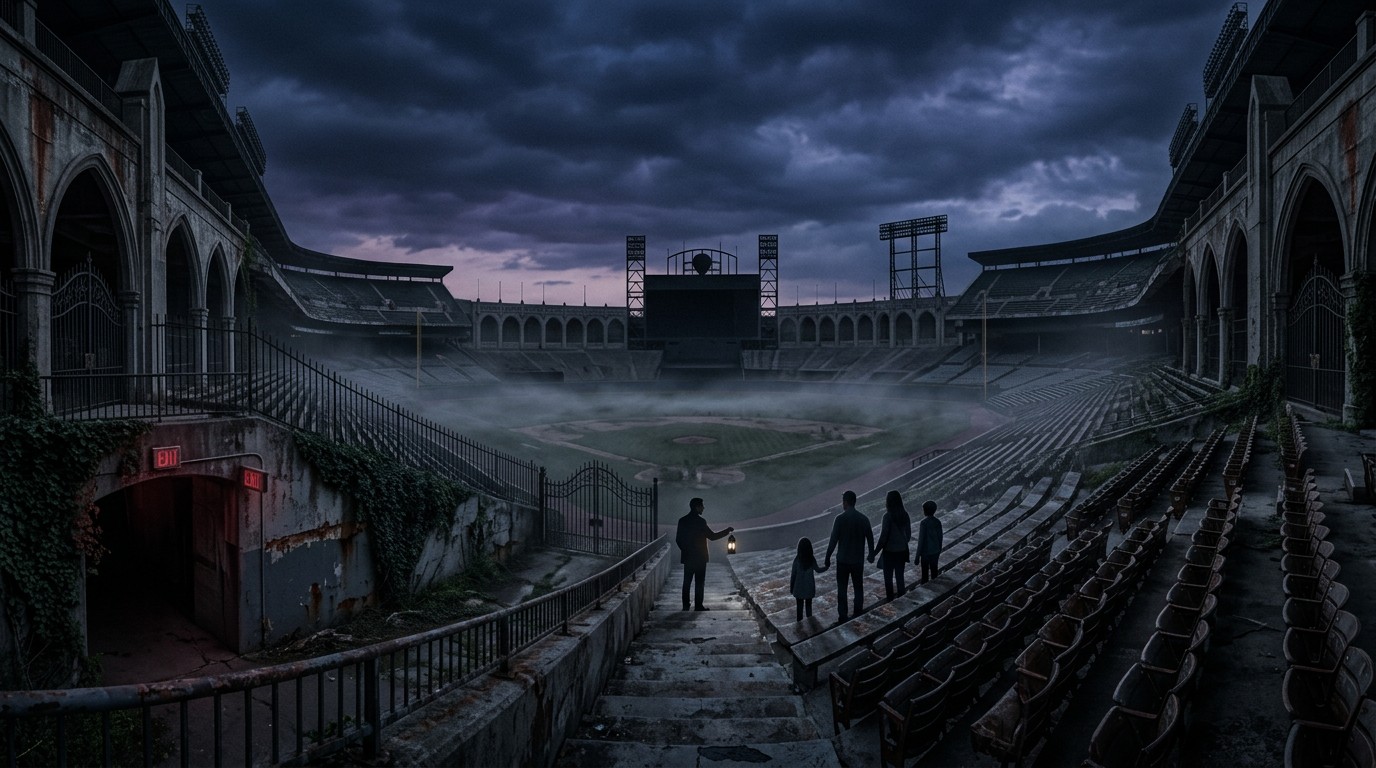 Free Abandoned Stadium Twilight Image - Abandoned, Stadium, Baseball ...