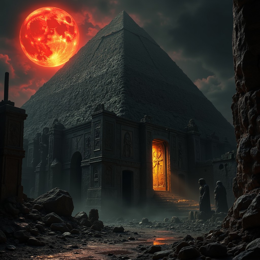Free Bloodmoon Over Pyramid Image - Pyramid, Gothic, Egypt | Download ...