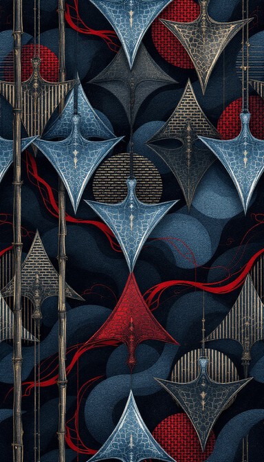 Free Geometric Dragon Pattern Image - Geometric, Dragon, Shuriken ...