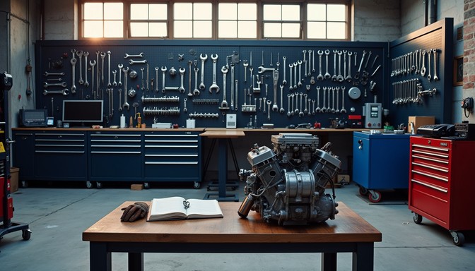 Workspaces For Repair Free Organized mechanic's workshop Image - Workshop, Mechanic, Tools ...