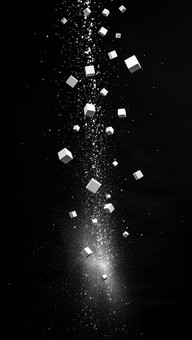 Free Digital Waterfall Cascade Image - Abstract, Monochrome, Geometric ...