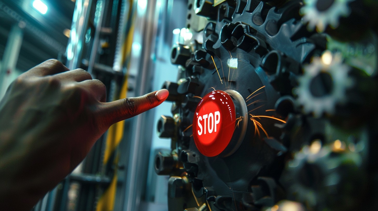 Stop Sign Pressing Free Pressing Stop Button Image - Machine, Button, Industrial ...