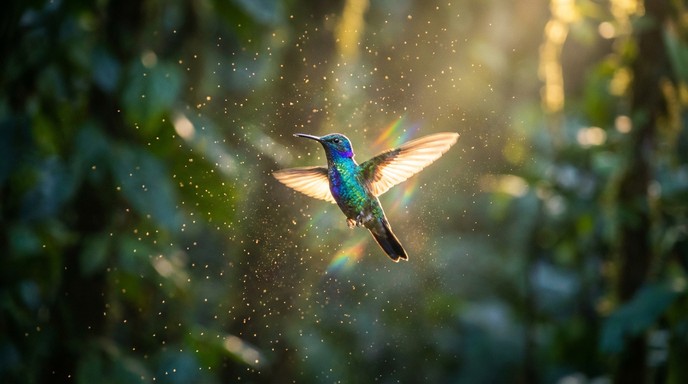 Free Hummingbird's Golden Dance Image - Hummingbird, Nature, Wildlife ...