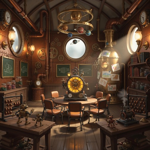 Free Steampunk Preschool Classroom Image - Steampunk, Victorian ...