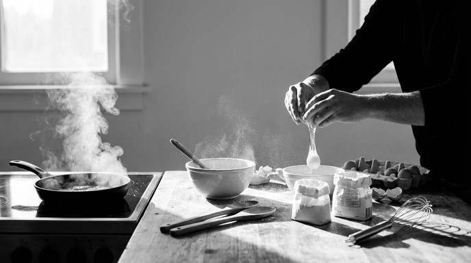 To Cook Breakfast Free Morning Breakfast Preparation Image - Cooking, Breakfast, Hands ...
