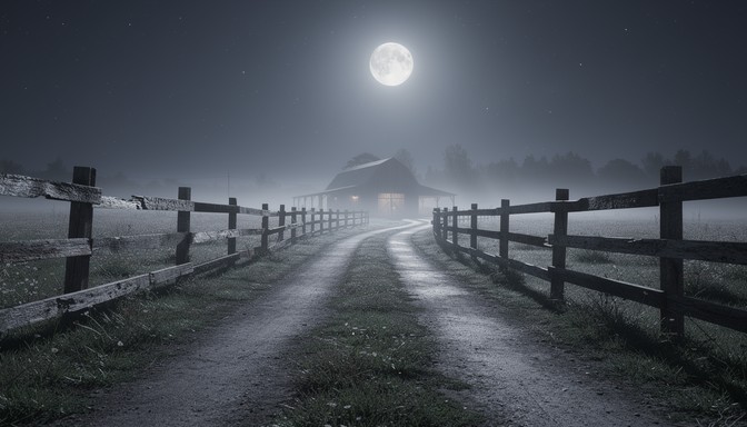 Free Moonlit Country Path Image - Moonlight, Countryside, Night ...