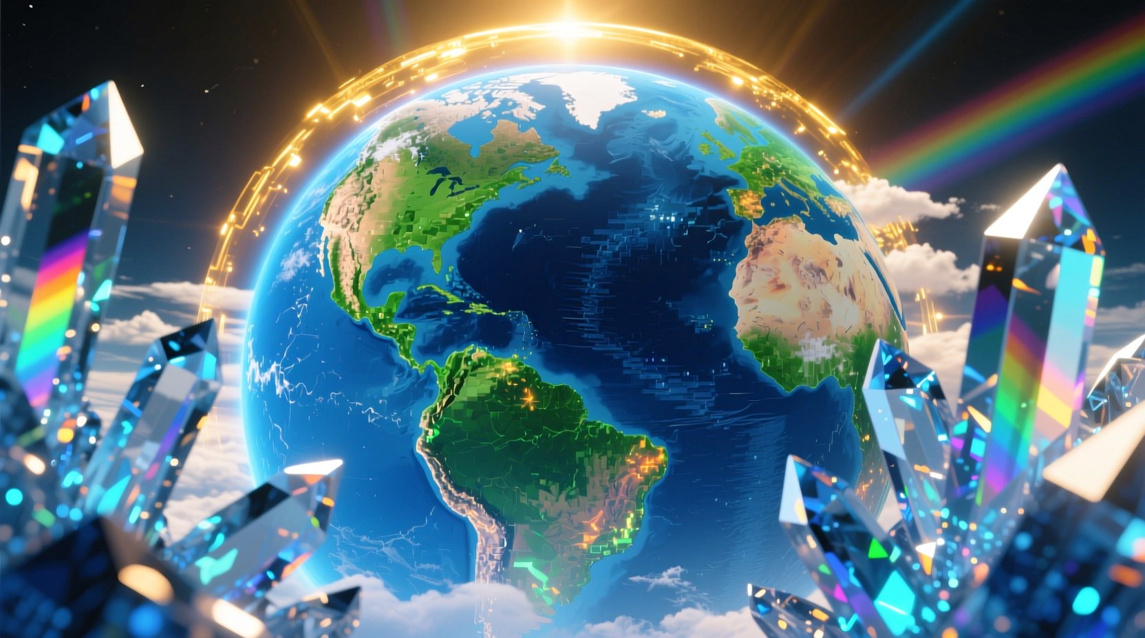 Earth Crysta Free Earth's Crystal Metamorphosis Image - Earth, Crystal, Planet ...
