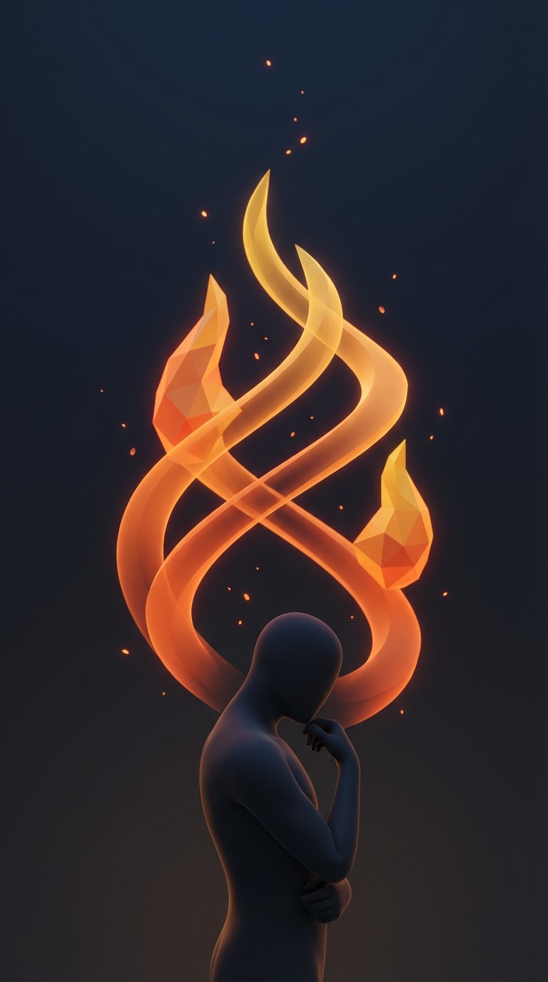 Inner Fire Free Rising Inner Fire Image - 3d, Illustration, Minimalist | Download ...