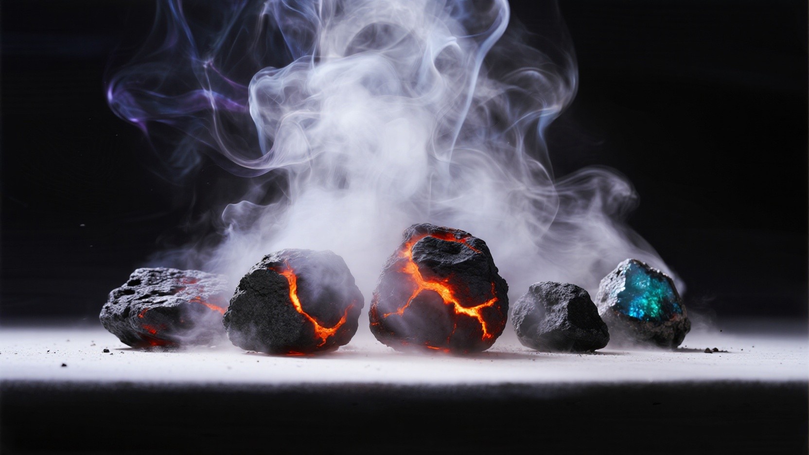 Free Smoldering Volcanic Rocks Image - Volcanic, Ember, Smoke ...