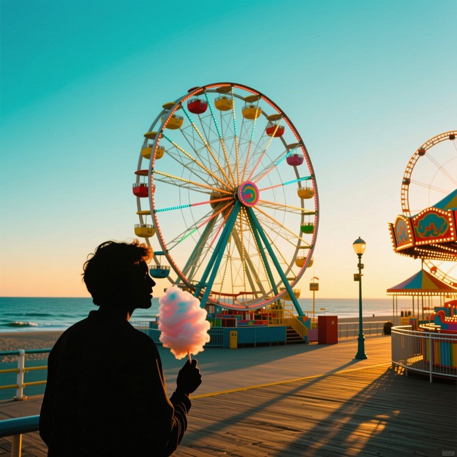 Sundet Line Model Download Sunset Carnival Magic Image - Ferris, Wheel, Carnival | StockCake
