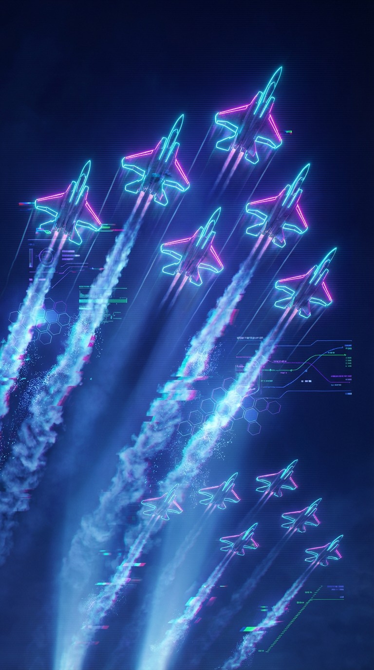 Free Neon Jets Ascending Image - Cyberpunk, Jets, Neon | Download at ...