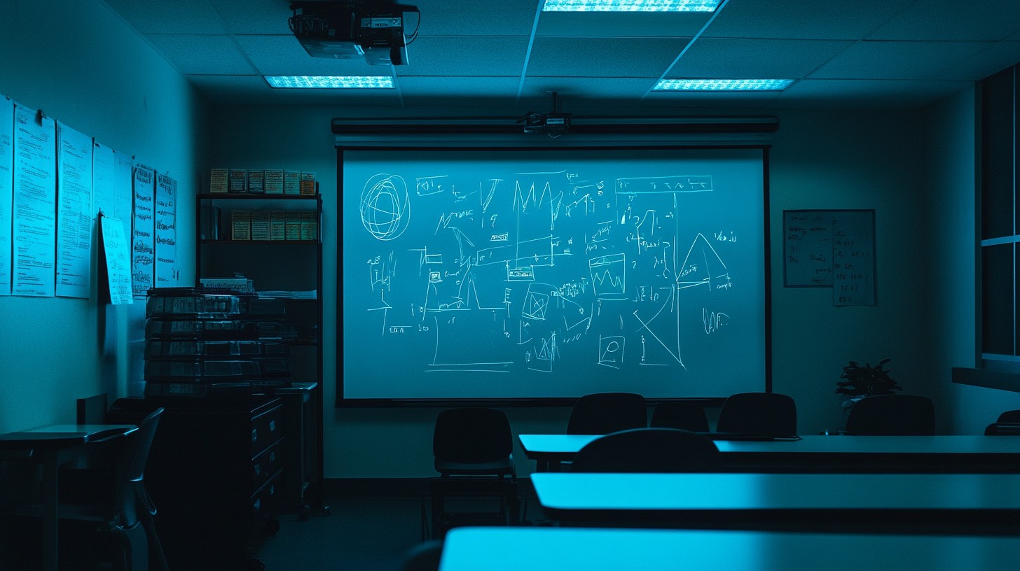 Free Illuminated Classroom Board Image - Classroom, Mathematics, Board ...