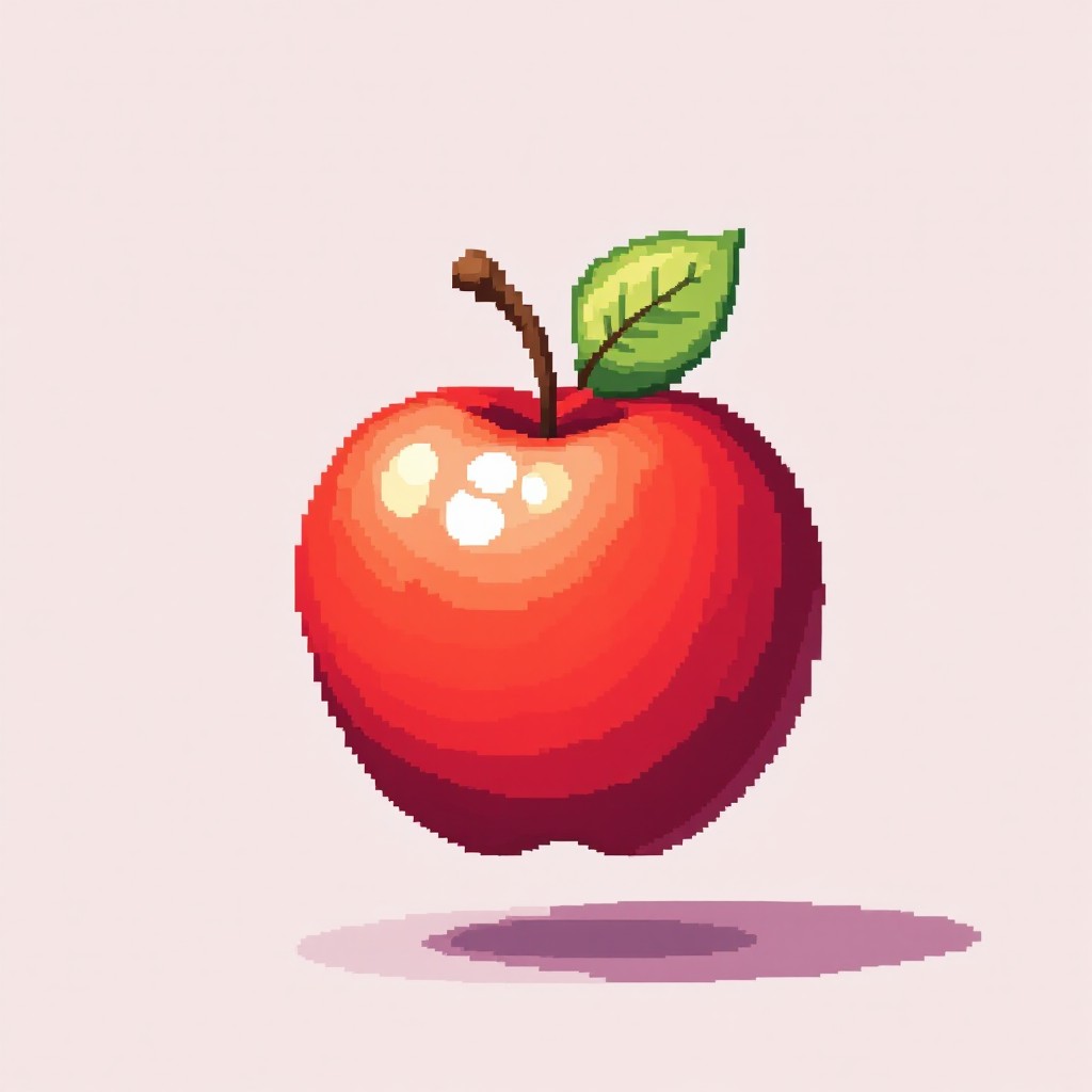 Free Floating Pixel Apple Image - Pixel, Apple, Minimal | Download at ...