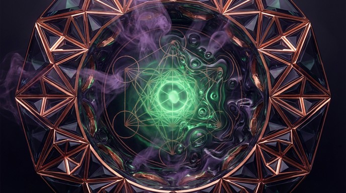 Free Geometric Mystical Cauldron Image - Geometric, Cauldron ...