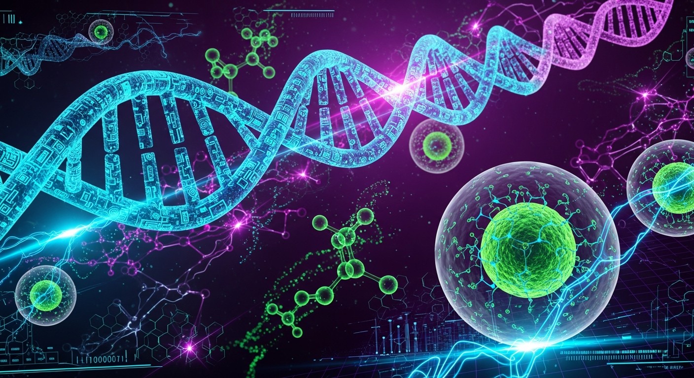 Cyborg Dna Free Cyberpunk DNA Visualization Photo - Cyberpunk, Dna, Neon ...