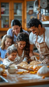 Free Family Baking Together Image - Family, Baking, Kitchen | Download ...