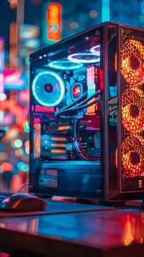 Rustic Led Gaming Pc Background Free Glowing Gaming Rig Image - Gaming, Computer, Rgb | Download at ...