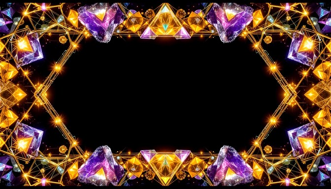 Free Crystalline Sacred Border Image - Crystals, Gemstones, Amethyst ...
