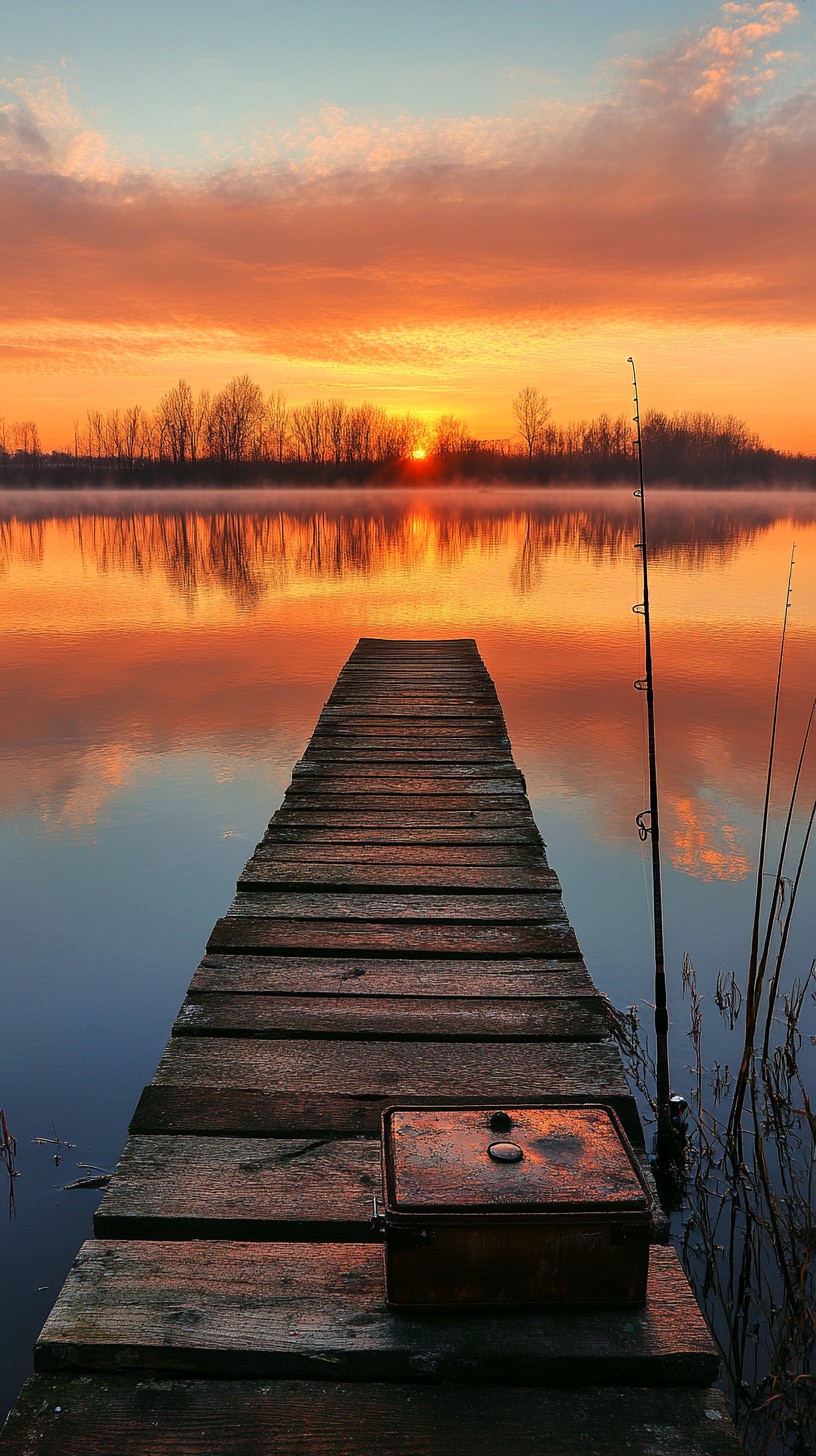 Free Sunset Lake Pier Image - Sunset, Lake, Pier | Download at StockCake