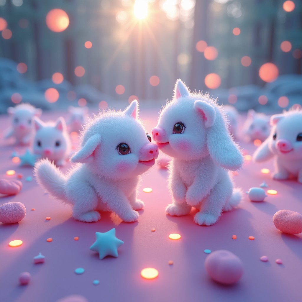 Free Fluffy Friends Connect Image - Fluffy, Cute, Pink | Download at ...