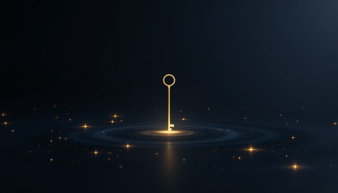 Free Golden Cosmic Key Image - Key, Golden, Cosmic | Download at StockCake