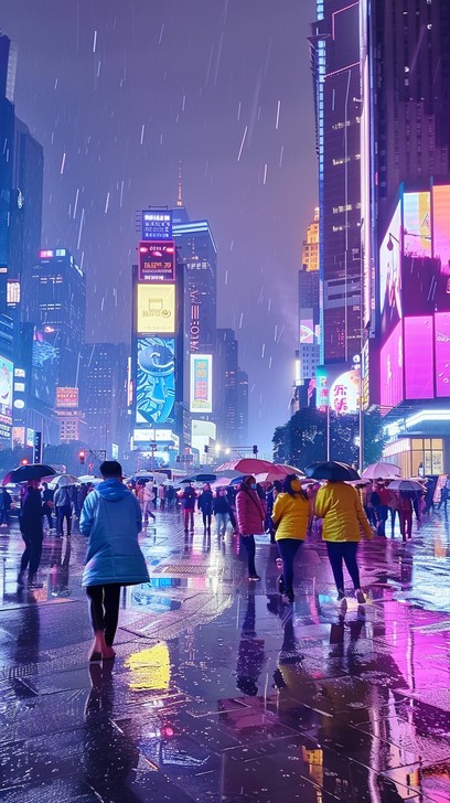 Free Rainy City Night Image - Rain, City, Night | Download at StockCake