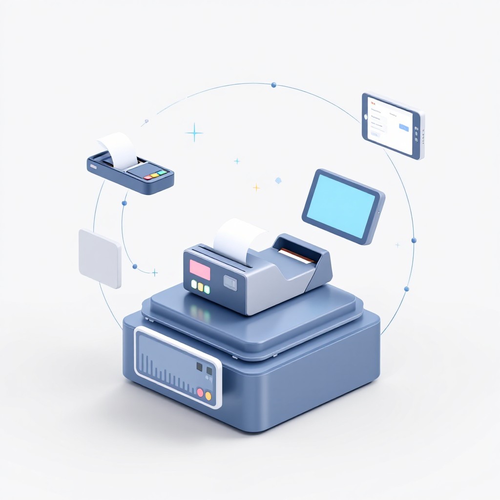 Middle Pos Free Modern POS Terminal Image - Pos, Terminal, 3d | Download at StockCake