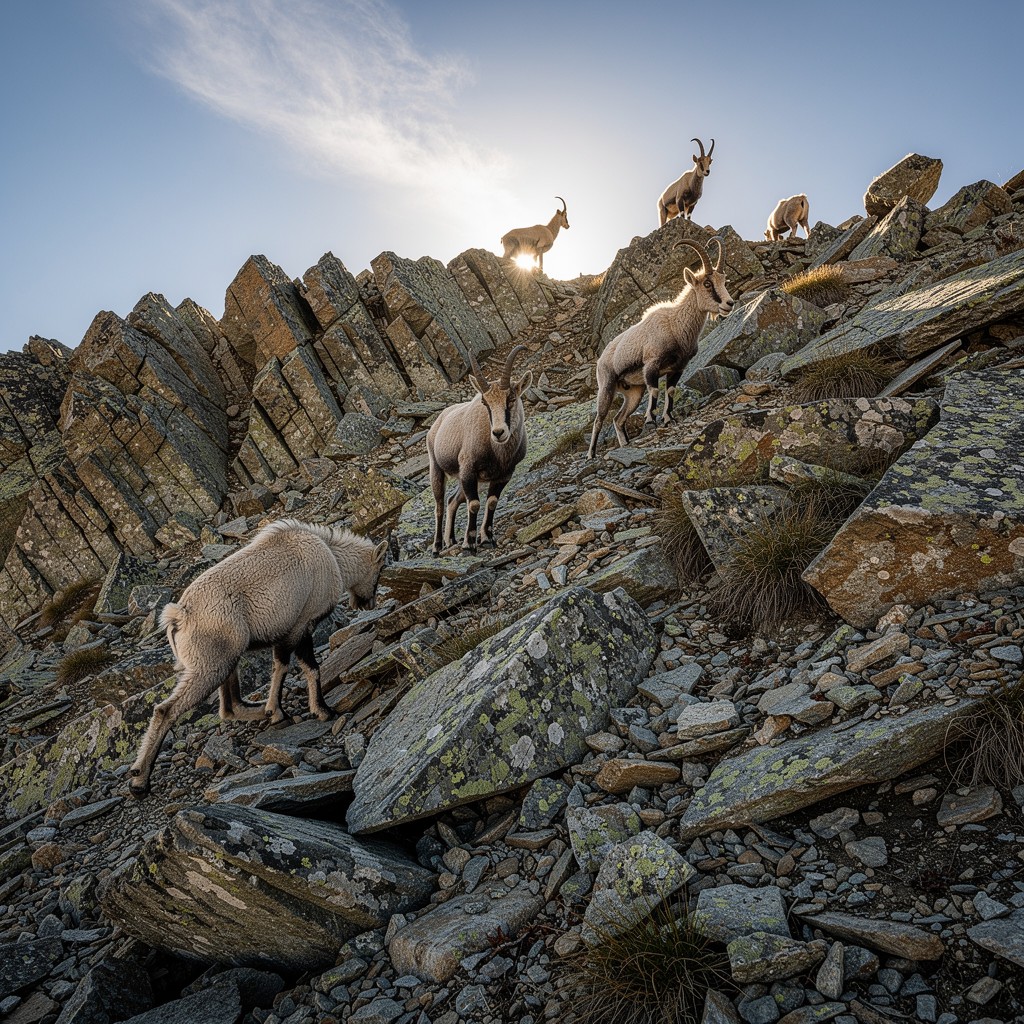 Free Mountain Goats Climbing Image - Mountain, Goats, Wildlife ...
