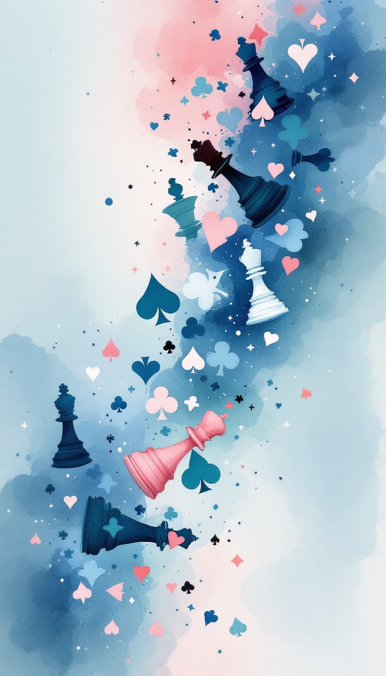 Free Chess Meets Cards Image - Watercolor, Chess, Cards | Download at ...