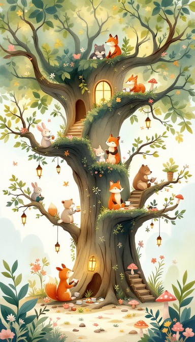 Free Magical Tree Community Image - Treehouse, Woodland, Whimsical ...