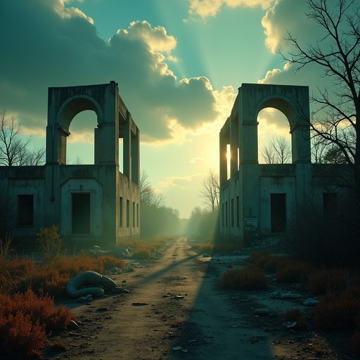Free Desolate Beauty Remains Image - Ruins, Wasteland, Sunbeams ...