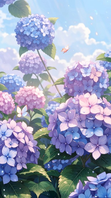 Free Dreamy Hydrangea Blossoms Image - Hydrangea, Flowers, Blooms ...