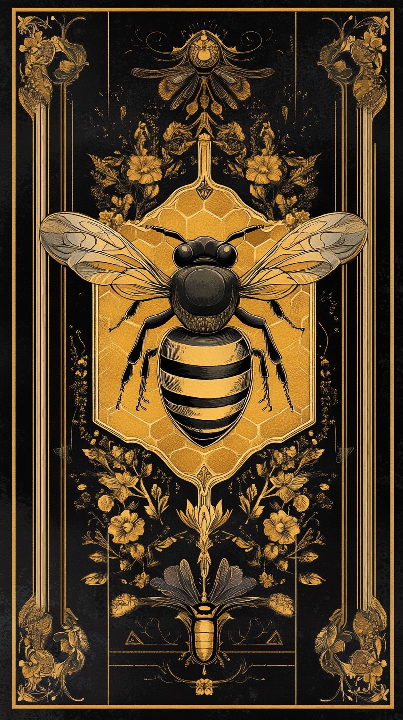 Free Artistic Bee Design Image - Bee, Art, Design | Download at StockCake