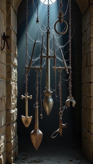 Haunting Tools Free Ancient Tools Suspended Image | Download at StockCake