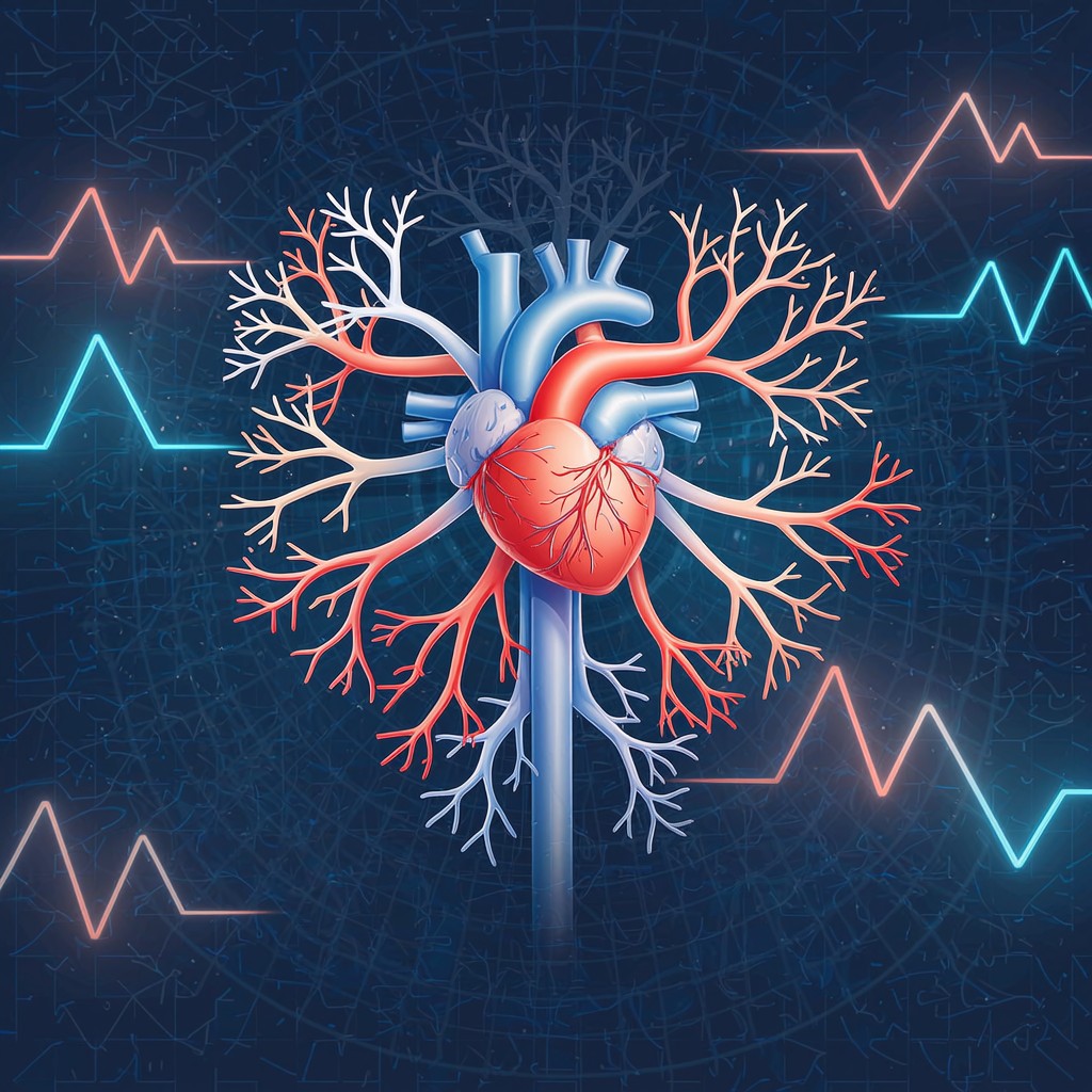 Free Cardiovascular Network Illustration Image - Cardiovascular, Heart ...