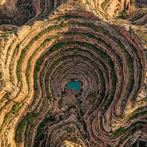 Free Nature's Stone Arena Image - Amphitheater, Geological, Concentric ...