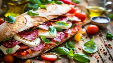 Rustic Sandwhich Recipe Free Rustic Gourmet Sandwich Image - Sandwich, Rustic, Salami ...