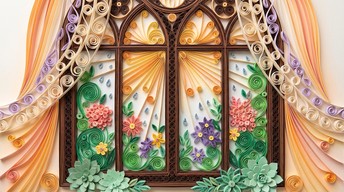 Paper Pattern Light Window Photography Free Paper Garden Window Image - Quilling, Papercraft, Window ...