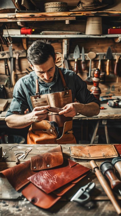 Leather Making Customized Free Artisanal Leather Crafting Image - Leather, Wallet, Crafting ...