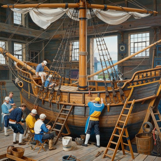 Free Traditional Ship Restoration Image - Shipyard, Maritime, Craftsmen ...