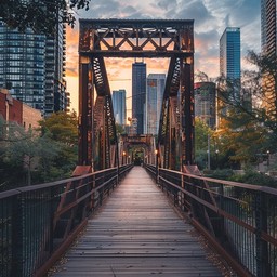 Free Sunset Bridge View Image - Sunset, Bridge, Cityscape | Download at ...